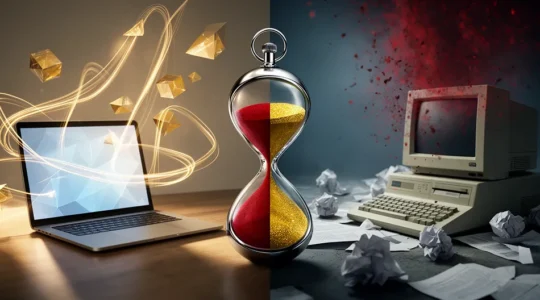 Illustration métaphorique de la vitesse et de la conversion sur le web